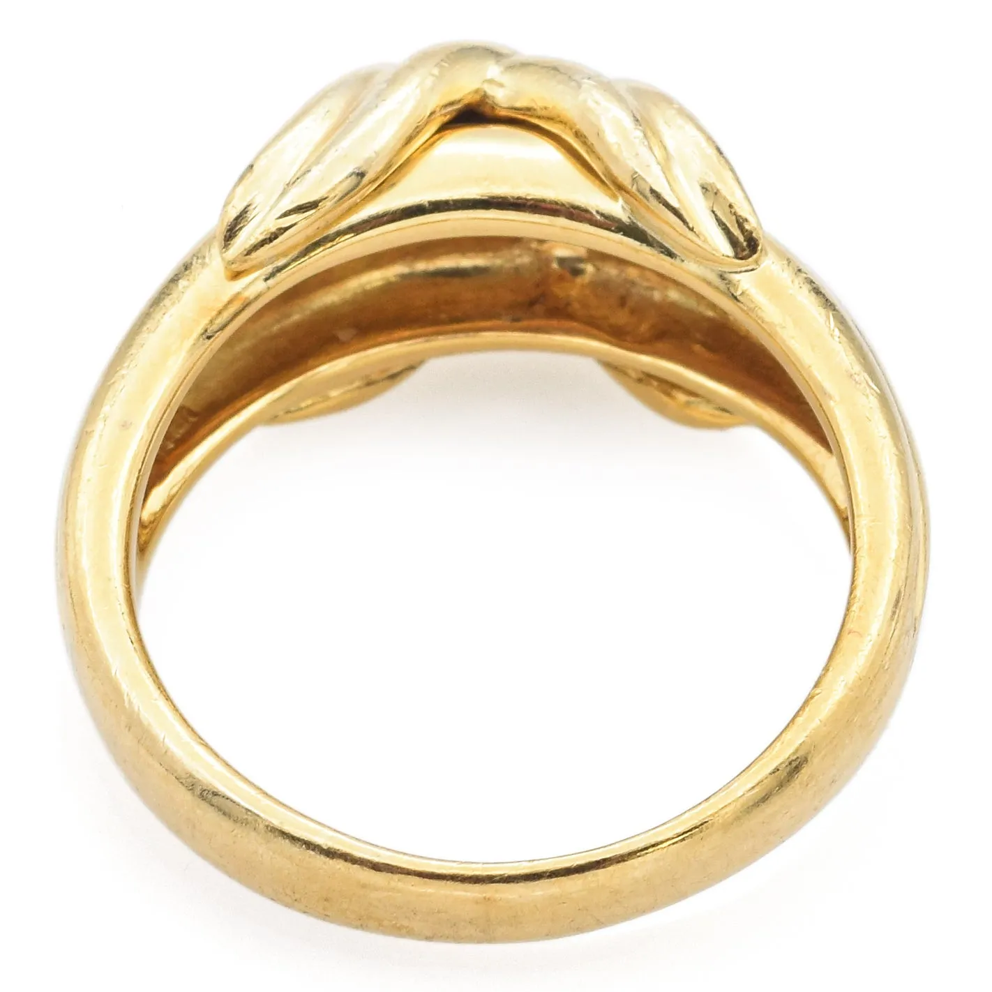 Tiffany & Co. Vintage 1990 18K Yellow Gold Signature X Band Ring Size 5