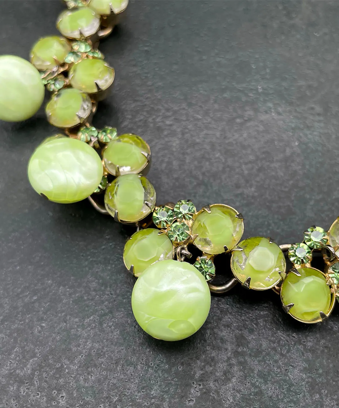 【USA輸入】ヴィンテージ JULIANA グリーン ビジュー ブレスレット/Vintage JULIANA Green Bijou Bracelet