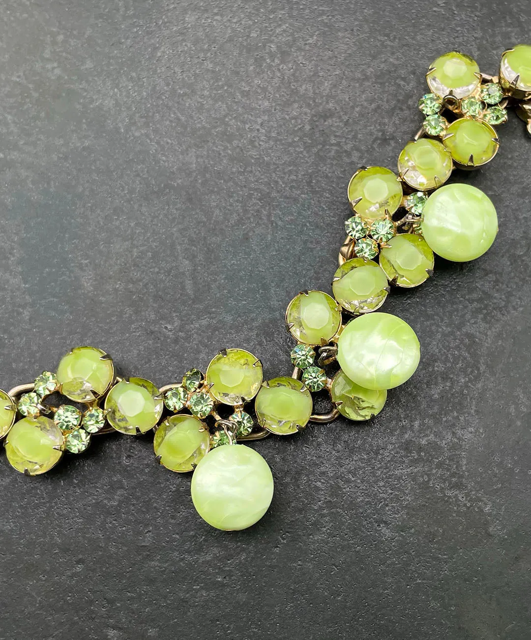 【USA輸入】ヴィンテージ JULIANA グリーン ビジュー ブレスレット/Vintage JULIANA Green Bijou Bracelet