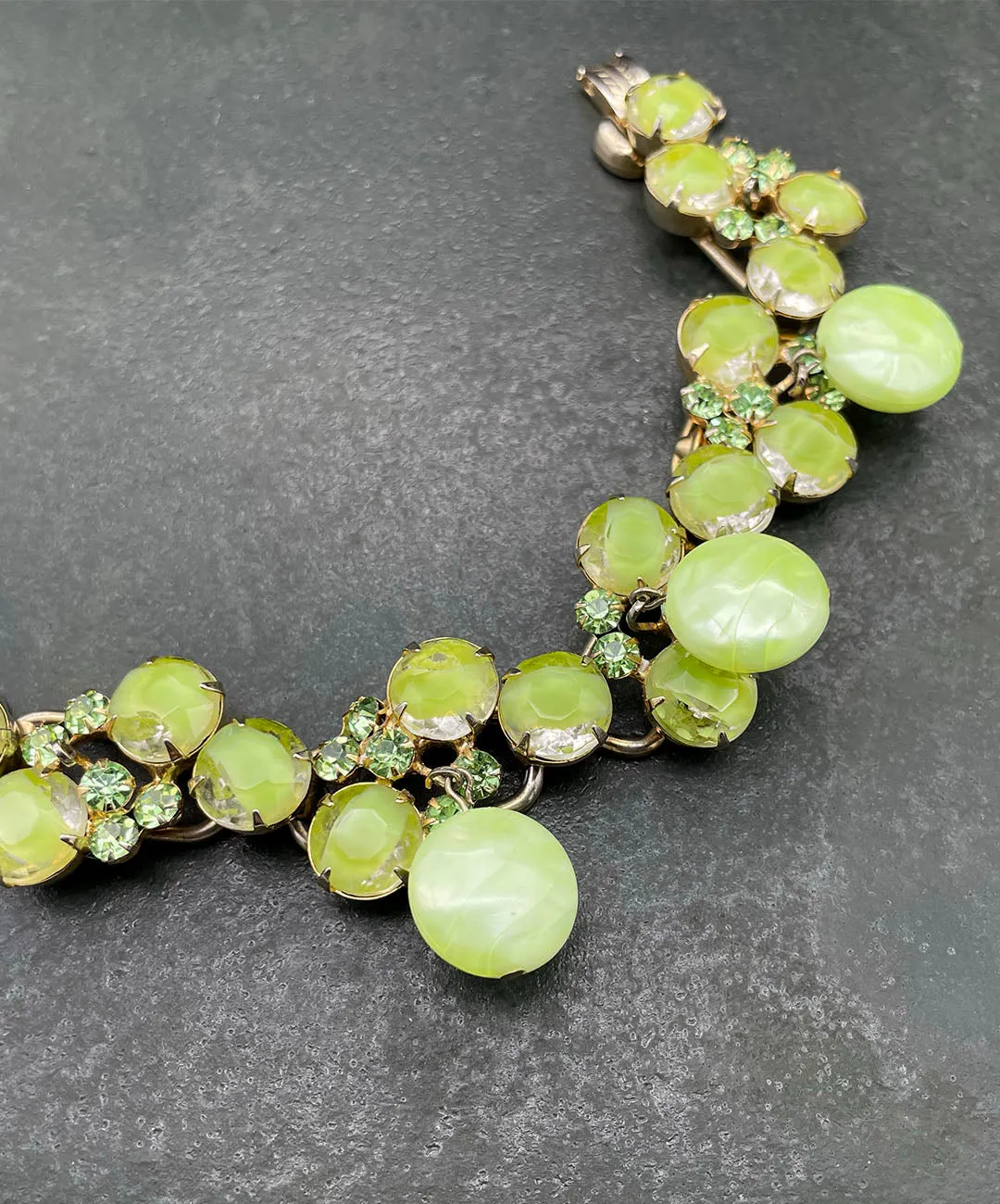 【USA輸入】ヴィンテージ JULIANA グリーン ビジュー ブレスレット/Vintage JULIANA Green Bijou Bracelet