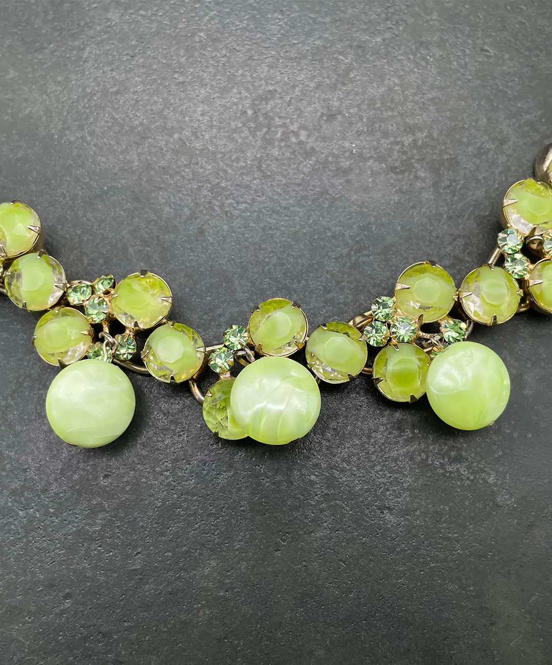 【USA輸入】ヴィンテージ JULIANA グリーン ビジュー ブレスレット/Vintage JULIANA Green Bijou Bracelet