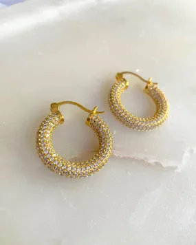 Zirconia chunky hoops