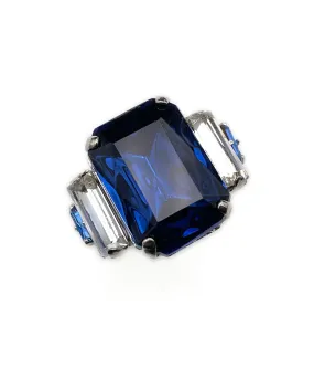 【ドイツ買付】ヴィンテージ SEIBOTH サファイアブルー クリア リング/Vintage SEIBOTH Sapphire Clear Ring